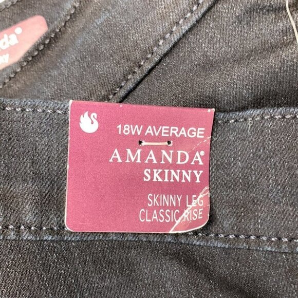 Gloria Vanderbilt Womens Plus Size Amanda Skinny Jeans 18W - Picture 12 of 12